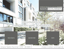 Tablet Screenshot of immobilien-schlimgen.de